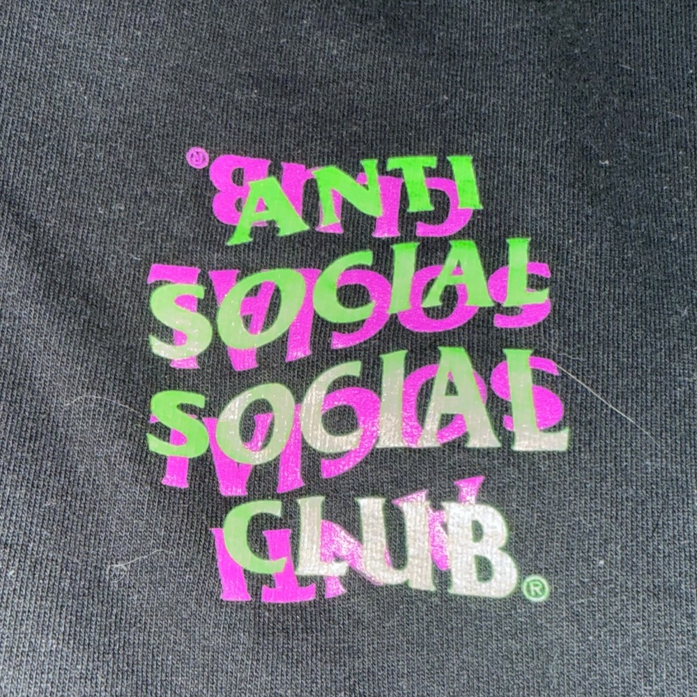 Anti Social Social Club Black Tee with White Logo